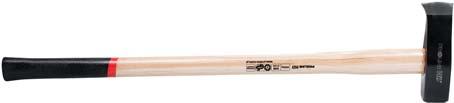 GENUINE HICKORY DIN DIN 5131 7294 Obuch kuty, hartowany Połączenie trzonka z obuchem za pomocą drewnianego klina i stalowej tulejki
