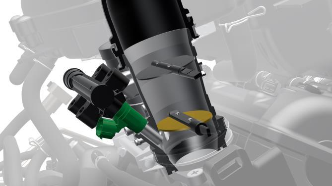 Wykorzystanie materiałów kompozytowych SCEM (Suzuki Composite Electrochemical Material) do pokrycia cylindrów i skrzyni korbowej, przyczyniło się do redukcji tarcia, lepszej dystrybucji ciepła i