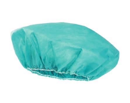 Czepki ochronne Hera Czepek medyczny typu beret, włókninowy, jednorazowego użytku, niejałowy obszyty dookoła gumką wykonany z przewiewnej włókniny polipropylenowej, polipropylenowej w połączeniu z