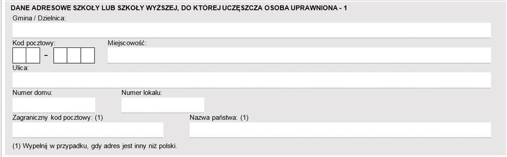 2.Składam wniosek o przyznanie świadczeń z funduszu alimentacyjnego na następujące osoby uprawnione do alimentów: (Jeżeli liczba osób uprawnionych do świadczeń z funduszu alimentacyjnego jest