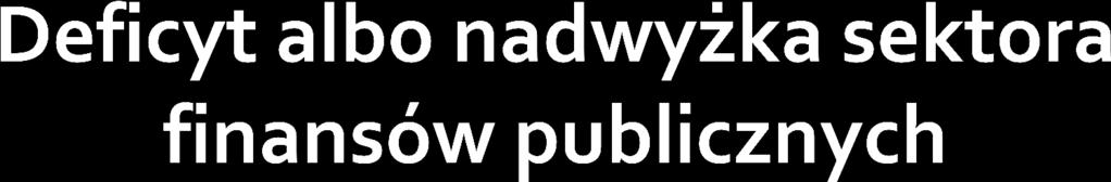 Dochody publiczne Wydatki publiczne