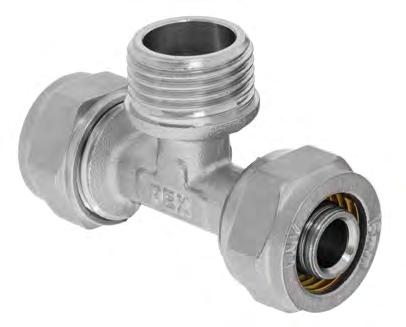 INSTALACJA WEWNĘTRZNA Trójnik PEX 16 mm 1/2 16 mm gwint wewnętrzny
