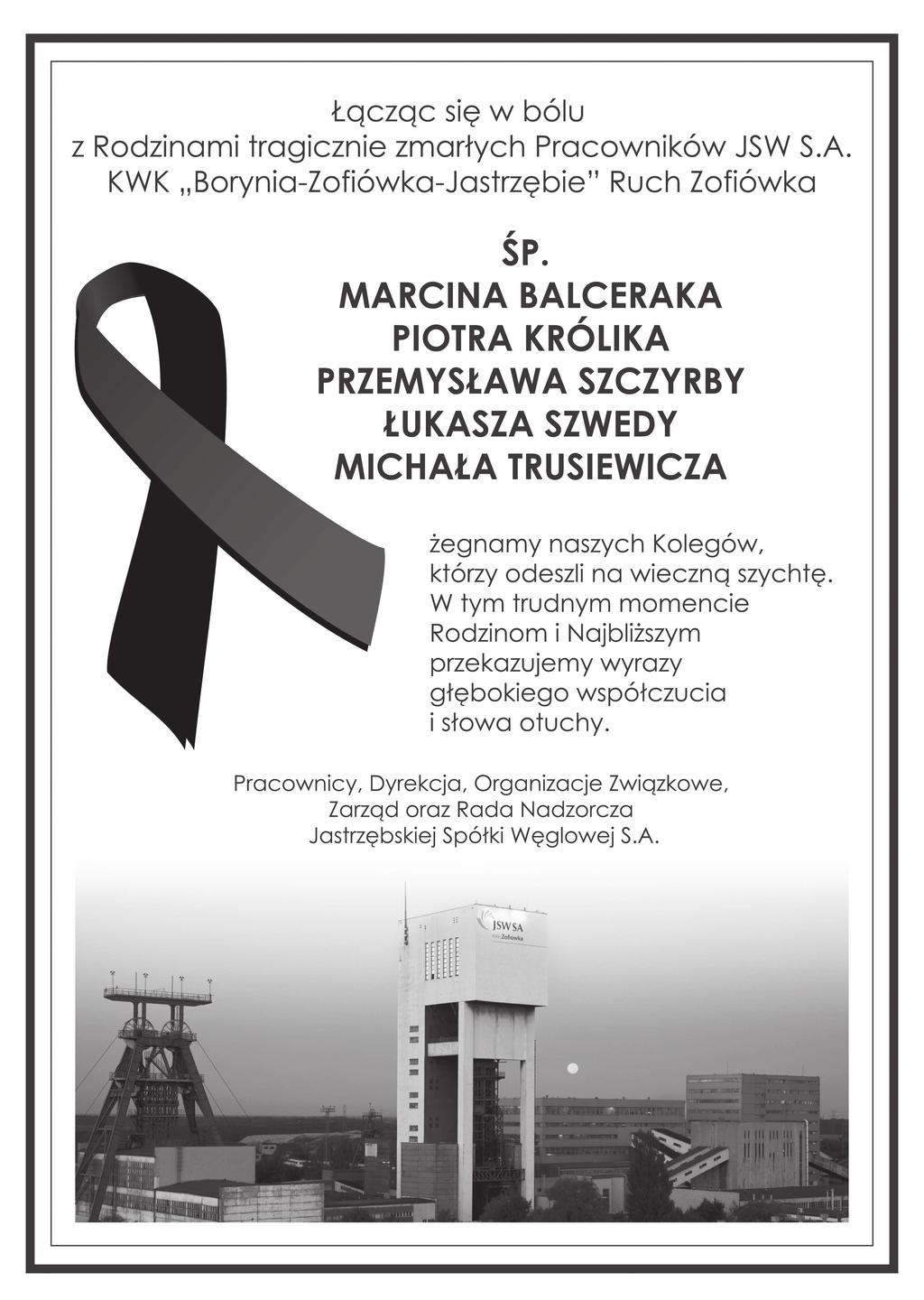 OGŁOSZENIE TRYBUNA GÓRNICZA