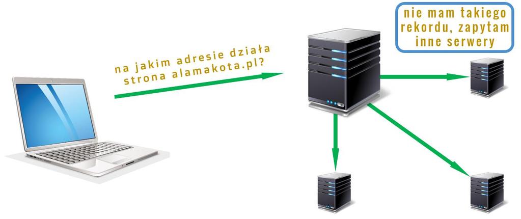 Aby zapobiec nadmiernemu i niepotrzebnemu ruchowi w sieci, kiedy inny serwer odnajdzie dany rekord i prześle go do serwera przypisanego do naszego urządzenia, ten zapisuje sobie ten rekord w pamięci