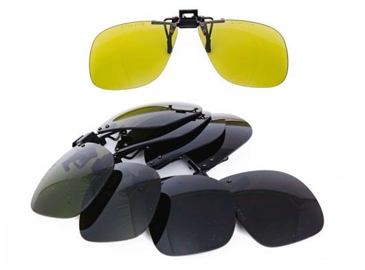 OCHRONA SPAWACZY / WELDING CLIPTOR ULTRAVISOR [2] [3] [4] [5] CLIPTOR 17 g Poliwęglan 100% 10 Sztuk Opuszczana nakładka na okulary jako ochrona dla spawaczy Opuszczana nakładka na okulary jako