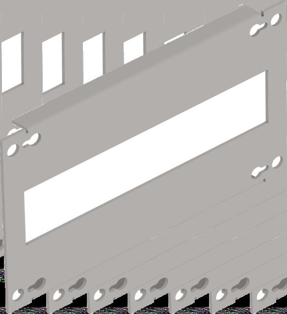 Obudowy OSM - System XT MASKOWNICE STALOWE MODUŁOWE XTMW XTMW MODULAw STEEL COVEwS - Element maskujący z otworowaniem pod aparaturę modułową - Covering element with openings for modular apparatus -