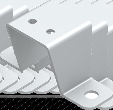 KABLOWYCH SUPPORTS OF CABLE MANAGEMENT RAILS - Elementy umożliwiające montaż szyny kallowej do szafy lul cokołu - Elements which facilitate the attachment of a calle management