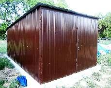 GARAŻE AKRYLOWE 3x5m brama blacha akrylowa brąz