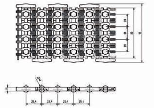 3Specyfikacja techniczna Taśmy mdułwe SERIA: PCS-25 AL Taśma kulkwa Pdziałki 1 (25,4mm) PCS-25 AL Taśma kulkwa Dane techniczne Pdziałka 25,4 mm Otwarta pwierzchnia 8% Max.