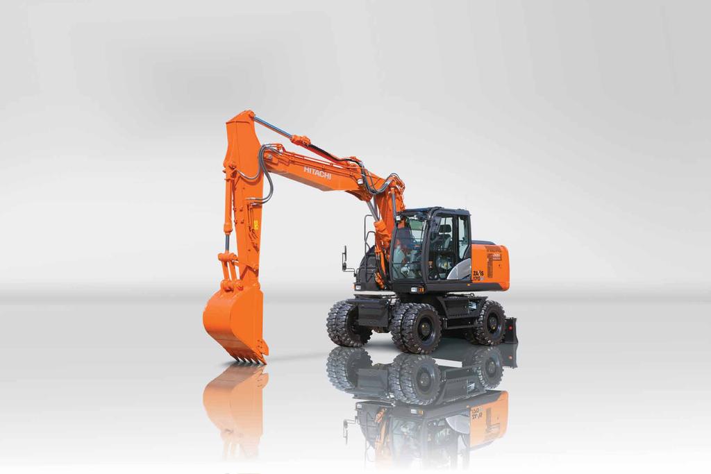 Konstrukcja nowej koparki Hitachi ZAXIS 170W o średniej wielkości została zainspirowana jedną myślą zapewnieniem możliwości realizacji wizji użytkownika.
