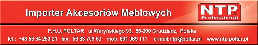 Oferowane zawiasy hydrauliczne cechuje przede wszystkim solidno i precyzja wykonania, a tak e za lepki na wkr ty monta owe i ruby regulacyjne.