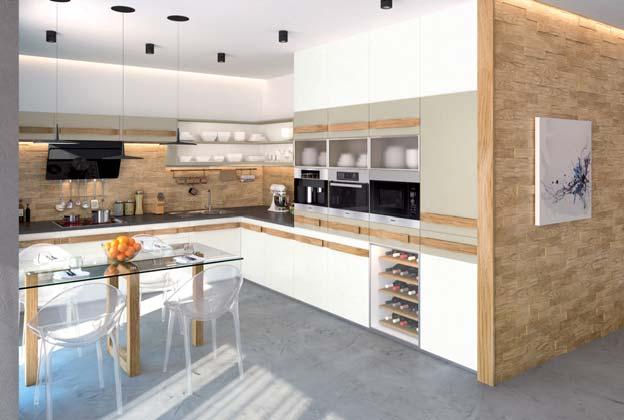 Nowe modele, wprowadzane pod hasłem NATURALNIE INSPIRUJĄCE, charakteryzują się wykorzystaniem obecnych trendów wzornictwa w pokazaniu nowej jakości drewna, połączeń drewna z innymi materiałami oraz