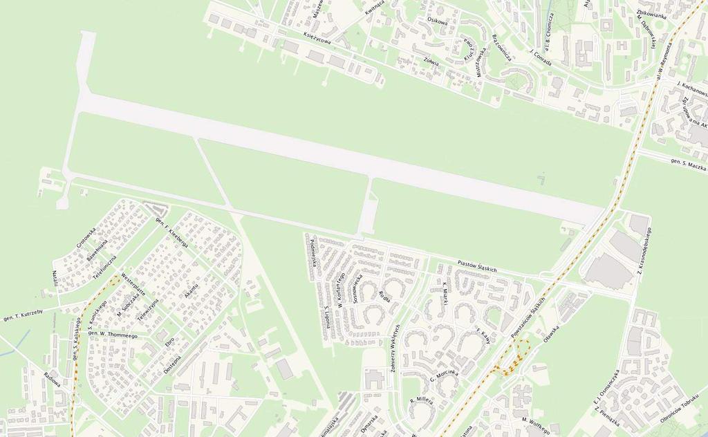 Rys. 9 Lokalizacja Lotniska Warszawa Babice w