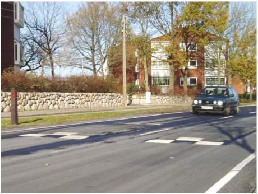Rys. 21 Progi spowalniające na drodze