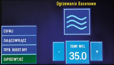 EKWITERMALNYM Pompy ciepła Nabilaton Pro wyposażono w automatyczną pracę w trybie ekwitermalnym.