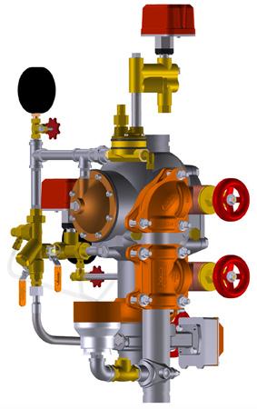 WYMAGANY TEST GŁÓWNEGO SPUSTU Test głównego spustu przeprowadzać z częstotliwością wymaganą przez aktualną normę NFPA-25.