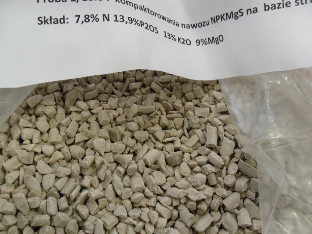 Granulat z kompaktora: NPKMg: