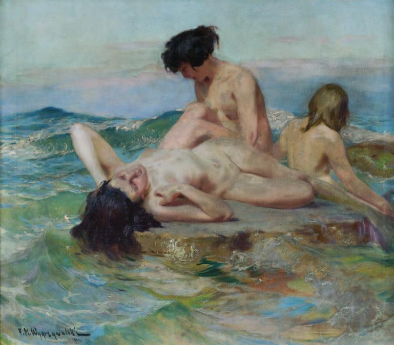 20. Feliks michał WYgRZYWAlSKI (1875-1944) syreny Olej,