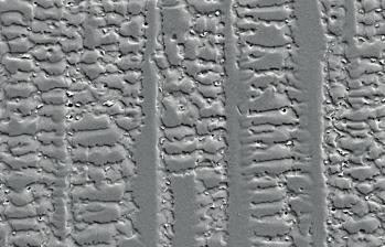 25 m 25 m Rys. 4. Mikostruktur npoin z Inconelu 625 () orz Inconelu 686 () z widocznymi wydzielenimi w grnicch międzydendrytycznych; SEM Fig. 4. Microstructure of the Inconel 625 () nd Inconel 686 () weldclds, with the precipittes in the interdenditic res; SEM Rys.