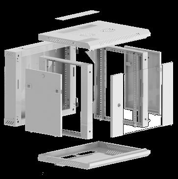 4 Standardy: Zgodność ze standardami: ANSI/EIA RS-310-D, IEC297-2, DIN41494; PART1 & PART7, ETSI.