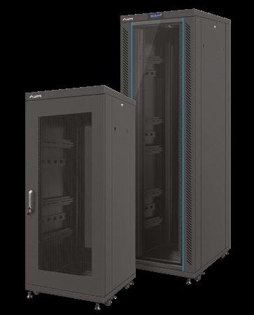 Szafy stojące seria FF02 Szafy stojące seria FF02 9 8 1 Panel LCD z termostatem i regulowanymi wentylatorami.