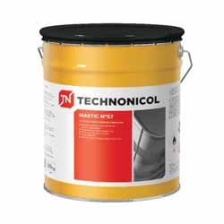 TECHNONICOL 57 MASA OCHRONNA BITUMICZNO-ALUMINIOWA Masa bitumiczno-aluminiowa przeznaczona do formowania warstwy ochronnej na pokryciach dachowych, a także do zabezpieczenia metalowych pokryć