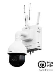 Kamery mobilne z własnym zasilaniem i możliwością ładowania z latarni ulicznych 230V icam-mobilehd II X25 IR150 LTE System kamery mobilnej icam-mobilehd II z akumulatorem 12h, kamerą IP PTZ z IR150m,