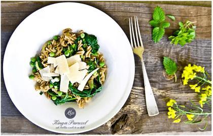 Obiad 2 - Fusilli ze szpinakiem (Kinga Paruzel) Nasze ulubione węglowodany wzbogacone o potas, żelazu i kwas foliowy (szpinak). Bardzo smaczne i co ważne proste i szybkie w przygotowaniu Składniki:.