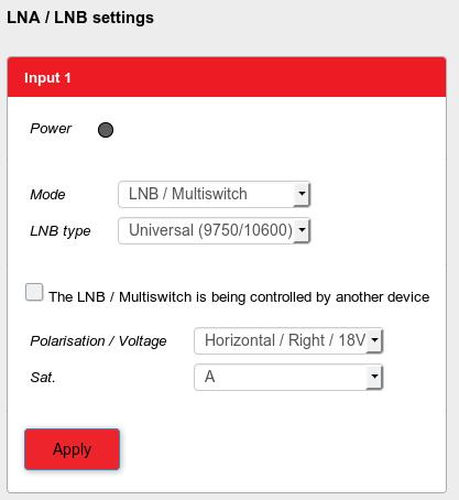 10.2 Pole Tuner settings Ustawiamy szczegółowe parametry odbioru sygnału. Do wybory są: DVB-S/S2, DVB-T, DVB- T2, DVB-C.