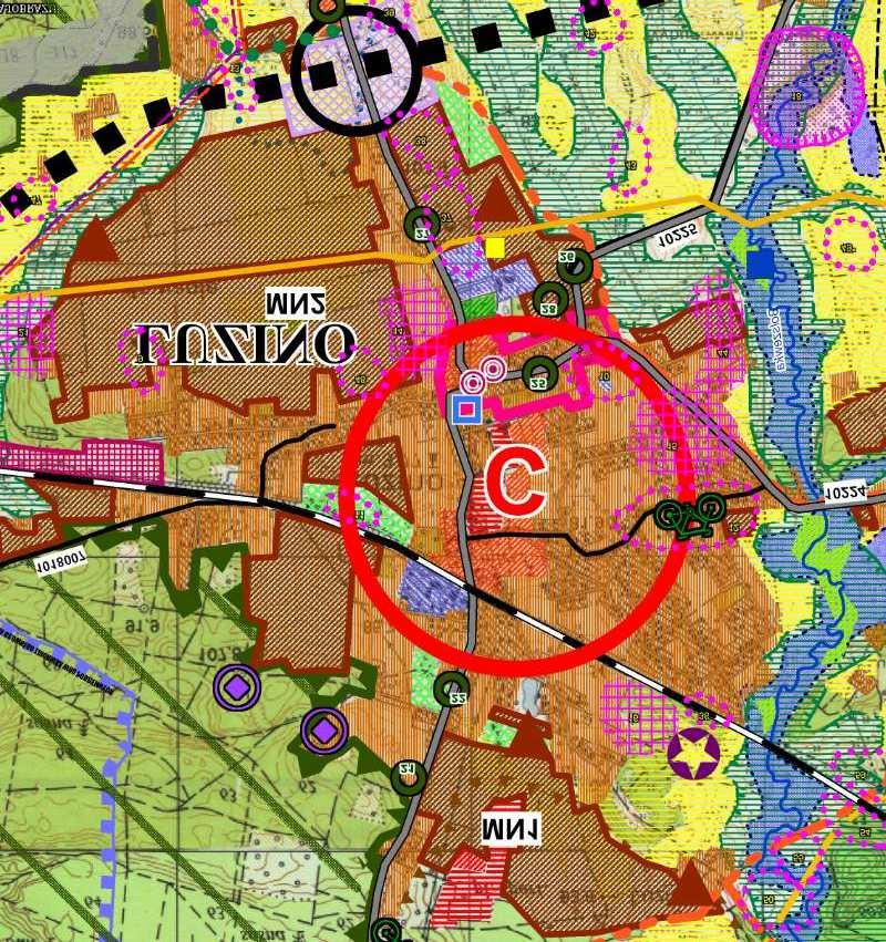OZNACZENIA USTALENIA PLANU GMINA LUZINO GRANICA OBSZARU OBJĘTEGO PLANEM ZMIANA MIEJSCOWEGO PLANU ZAGOSPODAROWANIA PRZESTRZENNEGO WSI LUZINO (OBRĘB GEODEZYJNY LUZINO), GM.