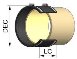 DN de LC DEC de LC DEC GRP PVC DN DN de DN 150 168 110 190 1940 1937 210 1979 150 168 150 1 200 220 110 244 2000 2047 210 2149 200 220 200 1 250 272 110 295 2160 2160 210 2262 250 272 250 1 300 324
