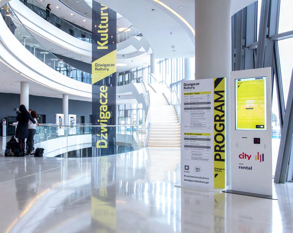 RENTAL Wynajem kiosków multimedialnych Oferujemy najem kiosków multimedialnych na potrzeby kongresów, festiwali, widowisk sportowych i akcji promocyjnych.