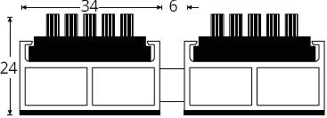Bariera przed kurzem ROMUS - rozwiązanie nr 7 ROMAT DESIGN 22 mm Wkładki poliamidowe z wykładziny Cfl S1 lub wkładki gumowe lub wkładki szczotkowe lub połączone.