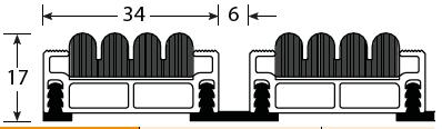 Bariera przed kurzem ROMUS - rozwiązanie nr 1 «Perla» wkładka ROMAT (Perła - wykładzina pętelkowa) Cfl-s1 Wewnętrzna strefa 2 Otwarta budowa dla maksymalnej skuteczności Średnie natężenie ruchu = 0