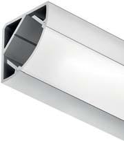 LOOX. SYSTEM OŚWIETLENIA LED. PROFILE ALUMINIOWE LOOX DO TAŚM LED Profil do montażu w narożniku Nr art. 833.74.