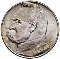 II RP 10 złotych 1938 Piłsudski Dużo połysku menniczego.