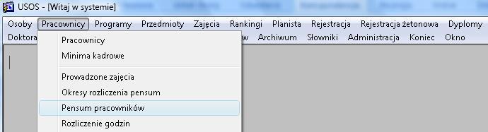 Wybrać zakładkę Prowadzący grupy. 3. W polu Jednostka pensum, z listy rozwijanej wybrać jednostkę rozliczenia pensum pracownika.