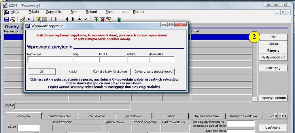 8 2. Kliknąć w przycisk Filtr (znajdujący się po prawej stronie formularza), a następnie ustawić filtr tak, aby