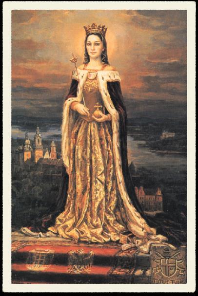 Jadwiga Andegaweńska Królowa Jadwiga; urodzona między 3 października 1373 roku a 18 lutego 1374 roku w Budzie, zmarła 17 lipca w Krakowie.