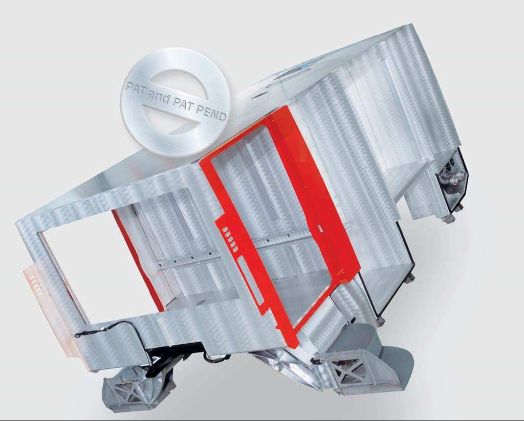 Mistrzowska technologia projektowania W ściśle określonym procesie konstrukcyjnym uŝywane są laserowo cięte i precyzyjnie fazowane arkusze aluminiowe.