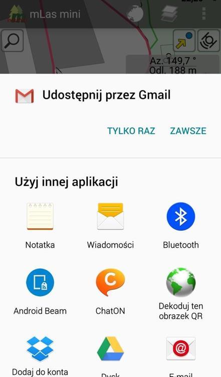 pomocą których można udostępnić punkt.