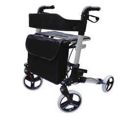 Odległość między kołem tylnym i przednim: 49 cm Maksymalna masa użytkownika: 135 kg Waga: 6,250 kg RL-A42012 Chodzik aluminiowy,