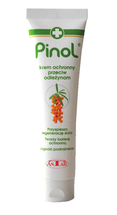 PREPARATY ZAPOBIEGAJĄCE POWSTAWANIU ODLEŻYN Pinol krem ochronny przeciw odleżynom Przyspiesza regenerację skóry, tworzy barierę ochronną, łagodzi podrażnienia. 1.