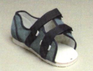 Rozmiar (długość / szerokość): XS (18,0 / 9,0 cm), S (23,0 / 10,0 cm), M (27,0 / 11,5 cm), L (30,0 / 13,0 cm), XL (35,5 / 14,0 cm) But pooperacyjny z miękką (P-POF) lub sztywną (P-POR) podeszwą But