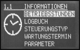 Informacja 2.Konserwacja 3.Ustawienia PunktInformacjaskładasięz5punktówpodmenu.