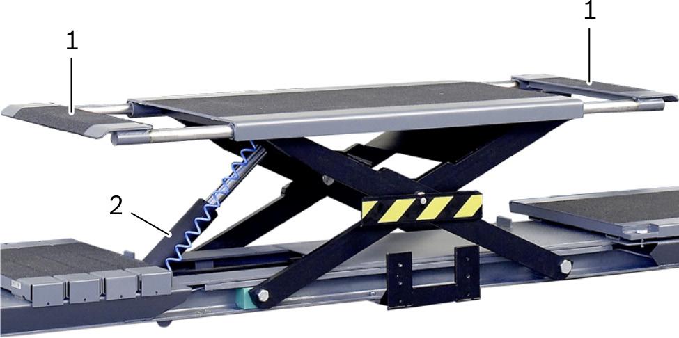 Opis produktu VLH 4x45 LA 155 pl Zabezpieczenie przed zluzowaniem liny uaktywnia się, jeżeli jedna z czterech lin nie jest sztywno naprężona przy opuszczaniu.