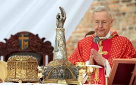 Krakowa na głównego Patrona Polski i Ojca Ojczyzny. Jego relikwie złożone w katedrze wawelskiej doznawały religijnej czci ze strony całego Narodu.