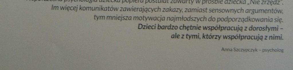 11 Rozmowa z dzieckiem jest bardzo ważnym narzędziem w procesie wychowania.