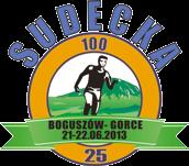 Loga z różnych lat Sudekiej Setki W