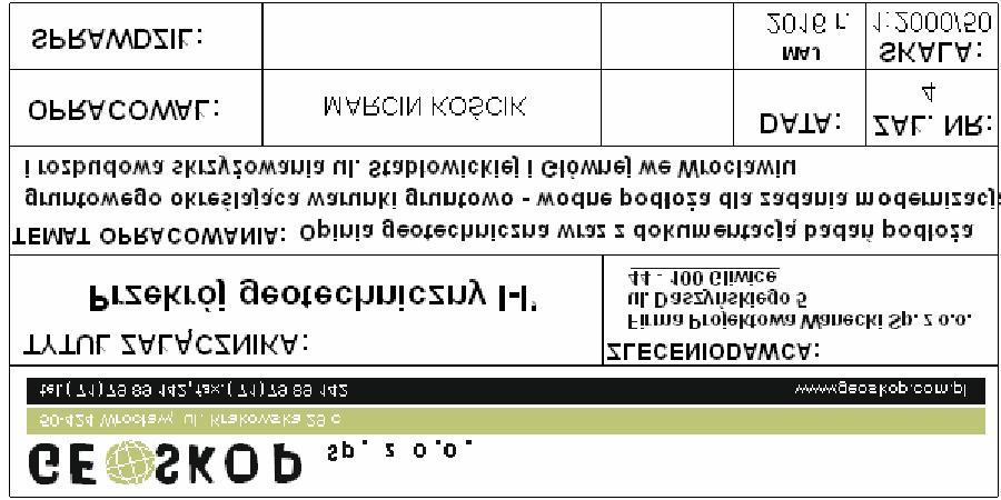 m n.p.m. 116 I D-3 115.10 I' m n.p.m. 116 115 114 113 NW D-5 113.40 0.00 Mg 0.30 N2 p.k. ul. Stablowicka D-2 114.20 N3 G1 0.00 Or 0.10 1.30 Mg N2 p.k. p.k. 0.00 0.10 Or N1 Mg 0.